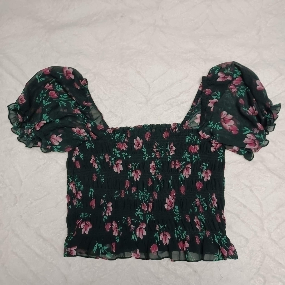 🧡WAYF Floral Cropped Plus Size Top